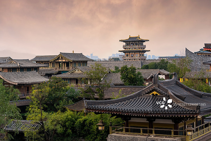 襄阳市唐城影视基地图片素材