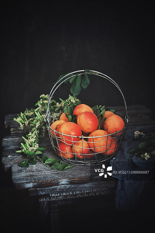 夏日杏子图片素材