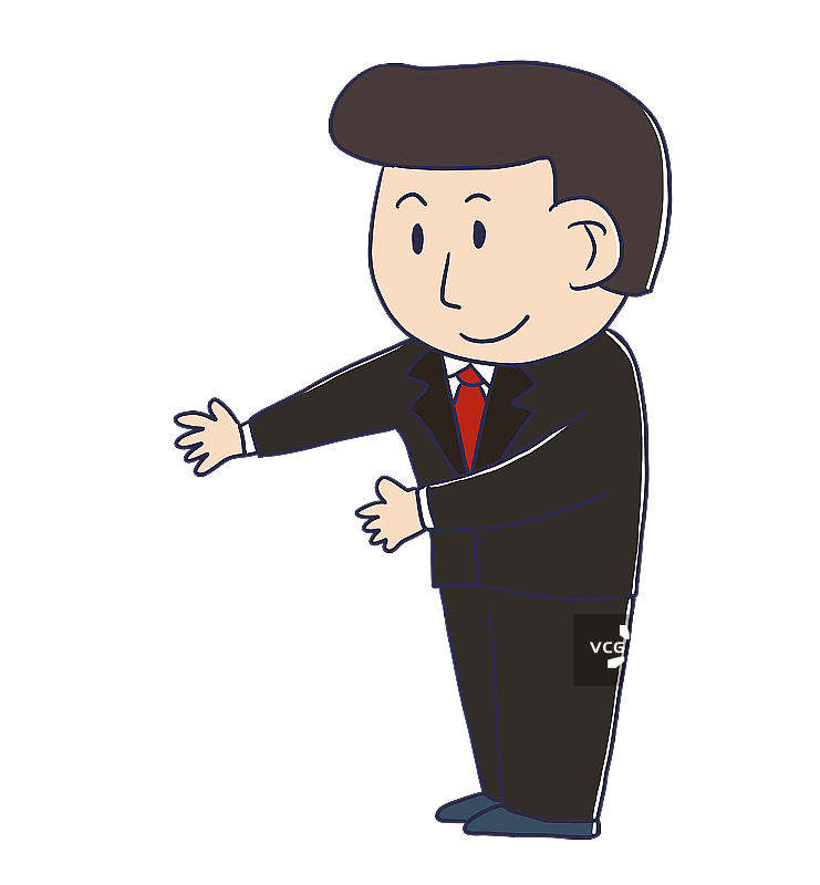 元素：接收物品的男士图片素材