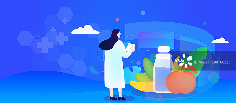 医生建议健康饮食的生活习惯图片素材