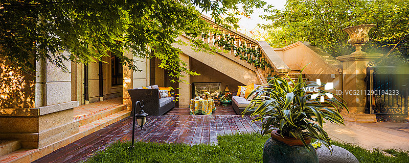 别墅庭院图片素材