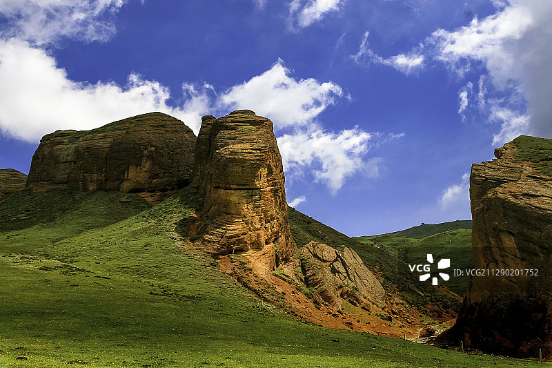 阿什贡丹霞地貌图片素材