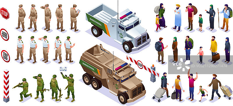 边防警卫队合集图片素材