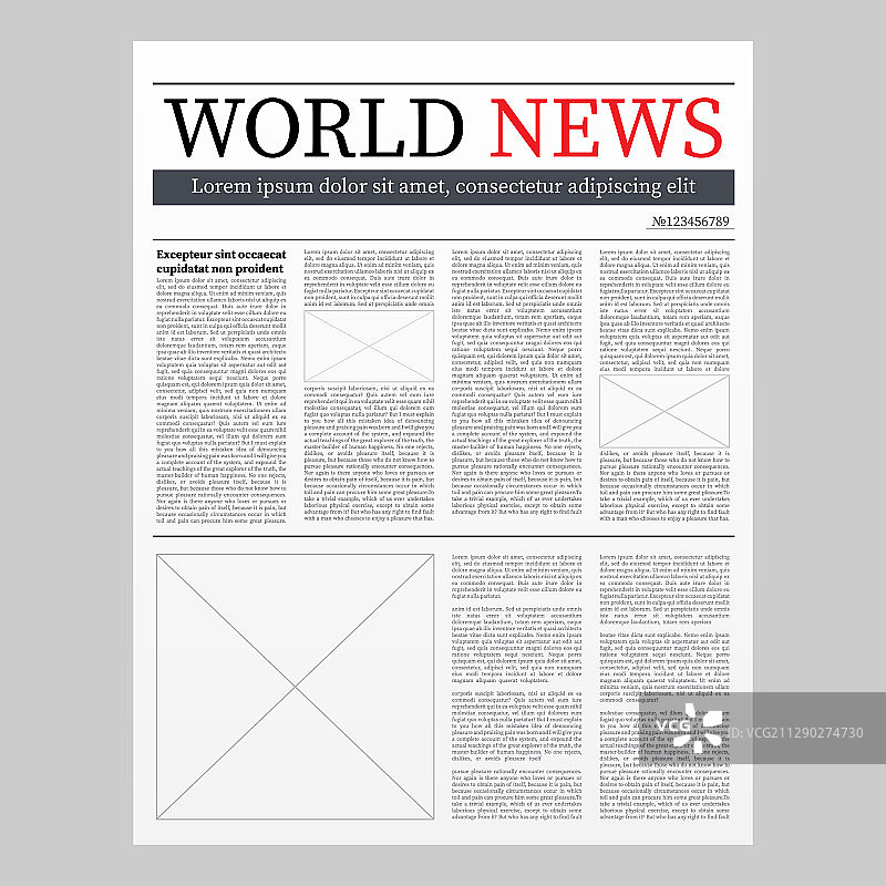 完全可编辑的空白日报样机图片素材