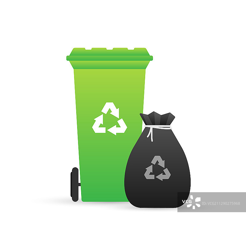 可回收垃圾箱图片素材