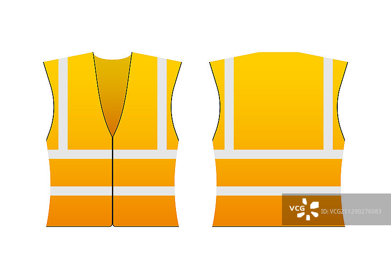 安全夹克：黄色工作服图片素材