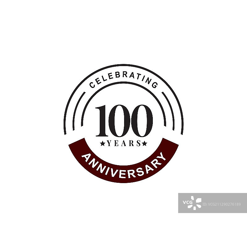 100周年纪念徽标图片素材