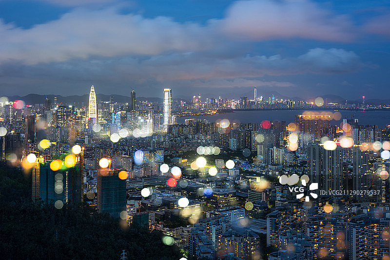 梦幻深圳，繁华南山图片素材