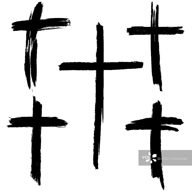基督教十字架标志集合图片素材