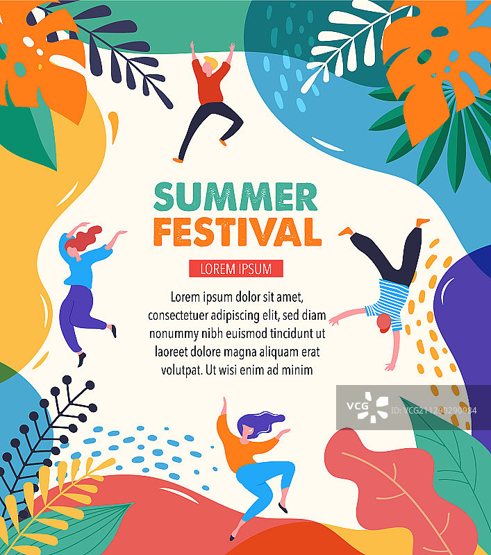 夏季爵士乐现场音乐节概念图片素材