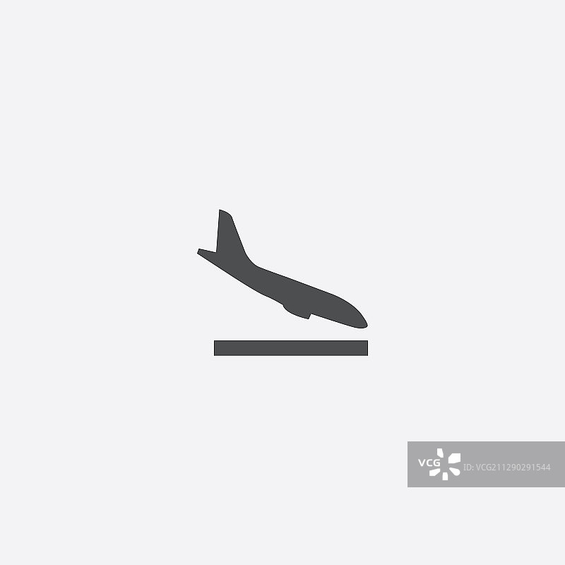飞机着陆图标图片素材