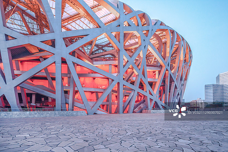 中国北京市：国家体育场（鸟巢）图片素材