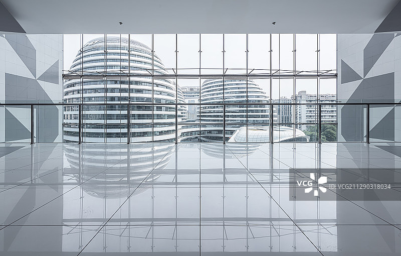 朝阳门SOHO建筑空间设计地面图片素材