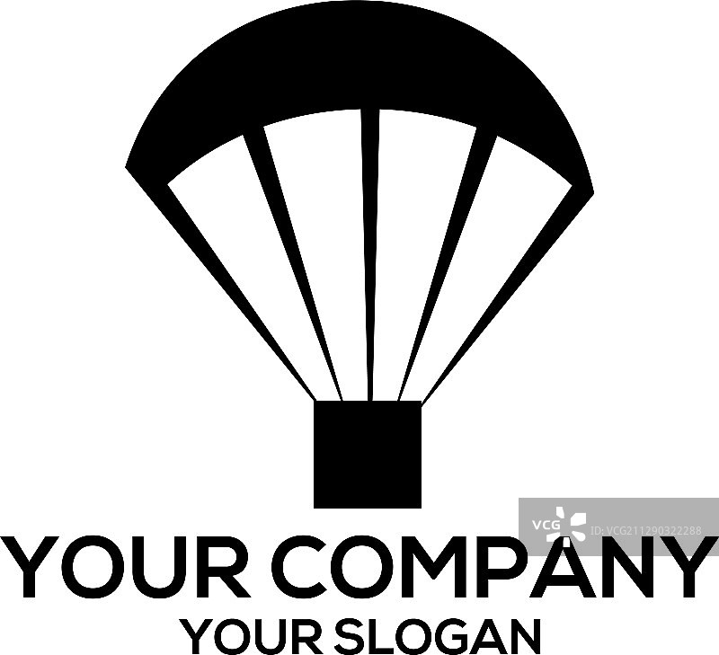 黑色空投标志设计图片素材