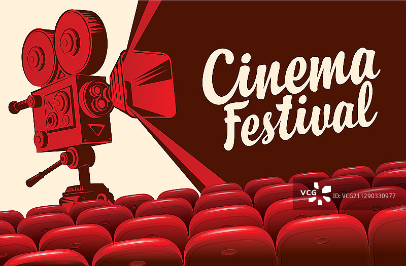 复古电影节海报图片素材