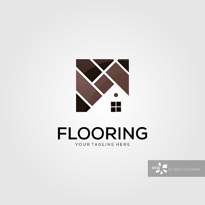简约家居地板标志模板图片素材