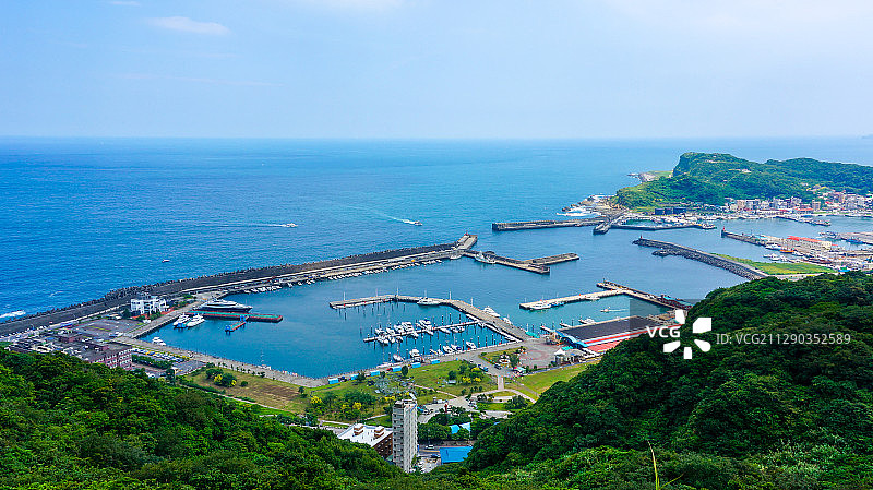 八斗子海港俯瞰图片素材