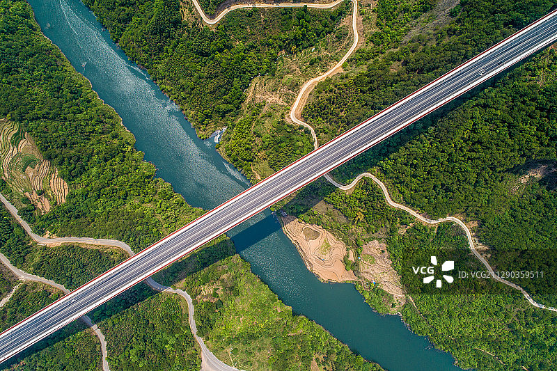 航拍龙江特大桥图片素材