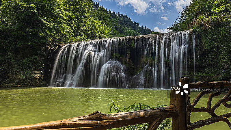 桃源河瀑布图片素材