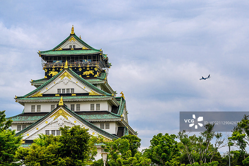 日本大阪城公园天守阁图片素材