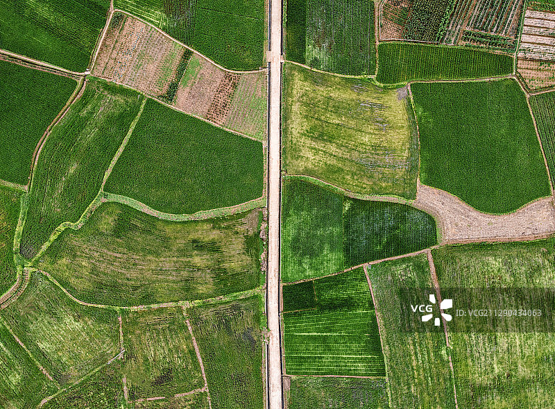 成都崇州白头镇田间小路图片素材