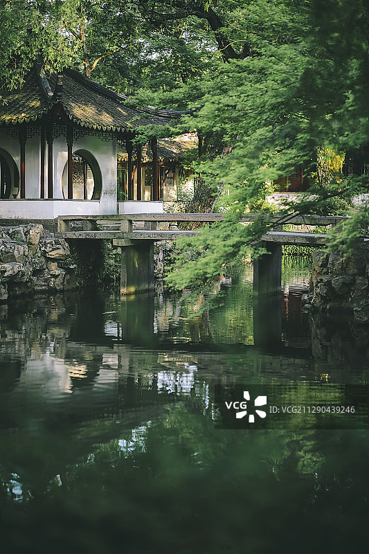 倒影-拙政园图片素材