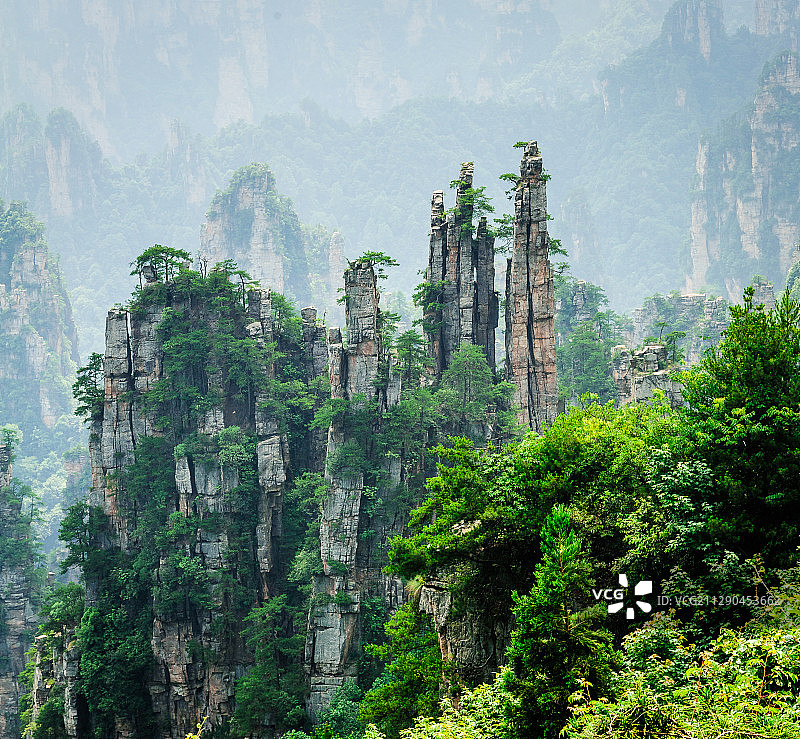 天子山风光图片素材