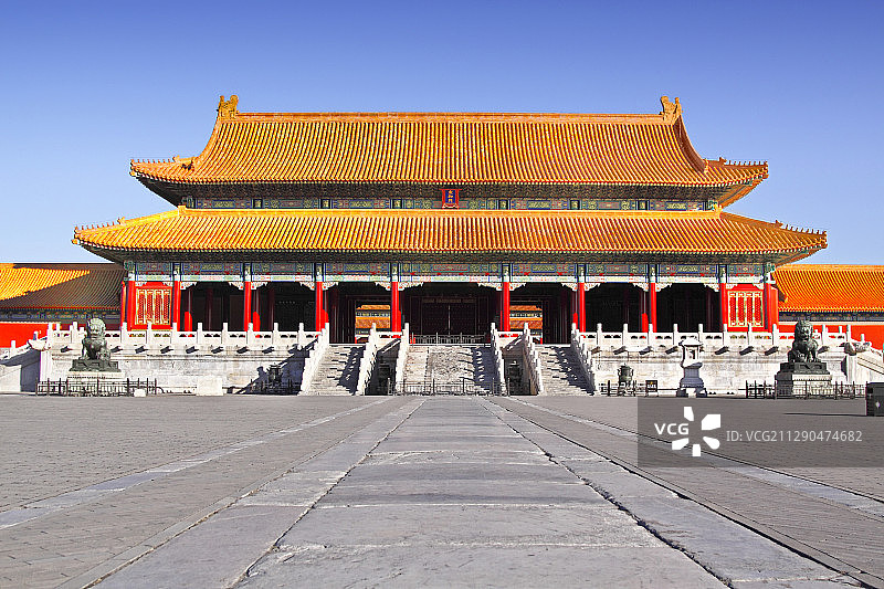 故宫里的太和门图片素材