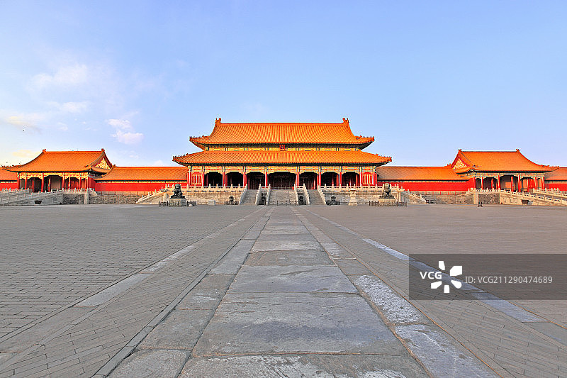 故宫里的太和门图片素材