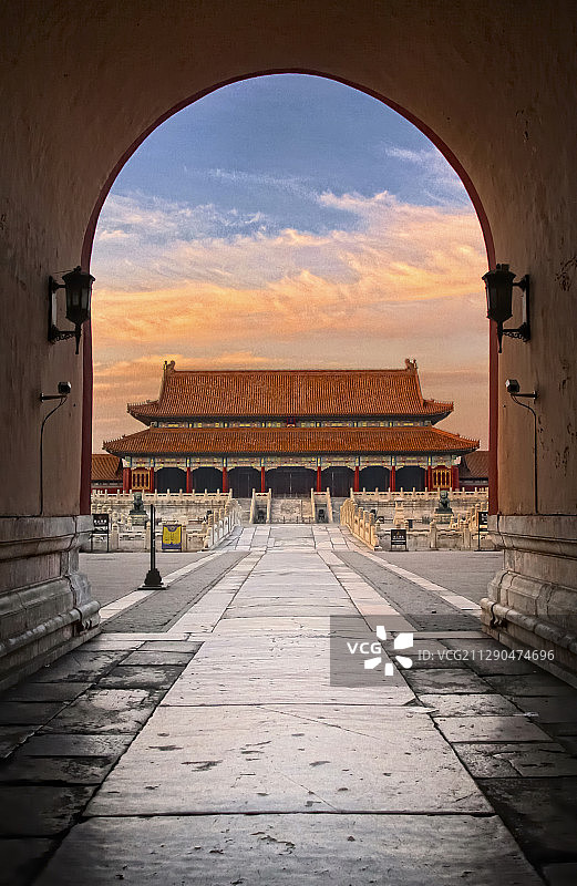 故宫里的太和门图片素材