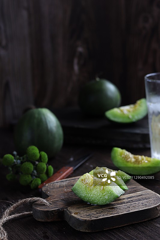 绿宝甜瓜图片素材