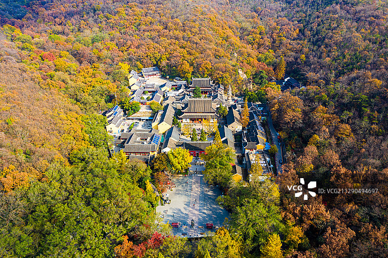 栖霞秋景图片素材