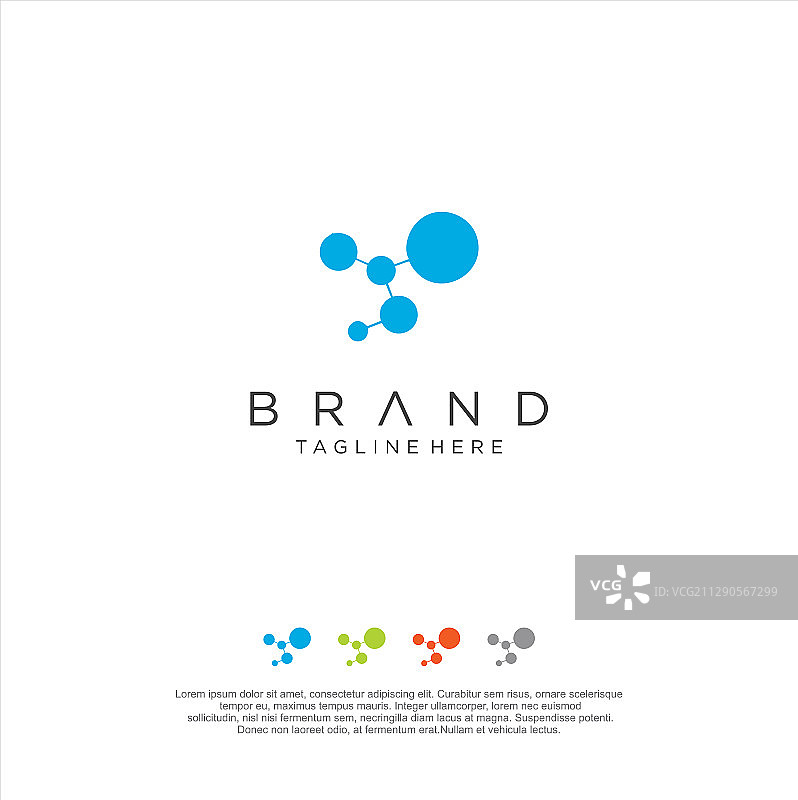 原子DNA分子科技数字技术Logo图片素材