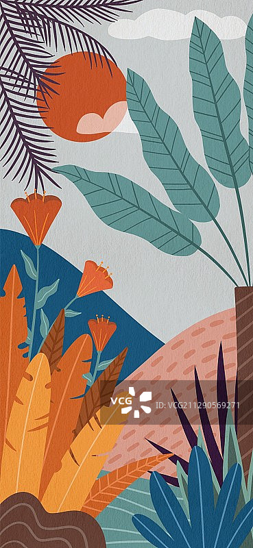 夏日植物壁纸图片素材