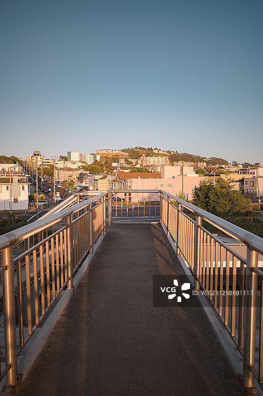 旧金山，居住区，天桥图片素材