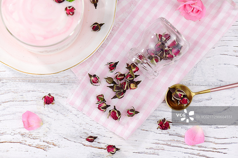 玫瑰花茶图片素材