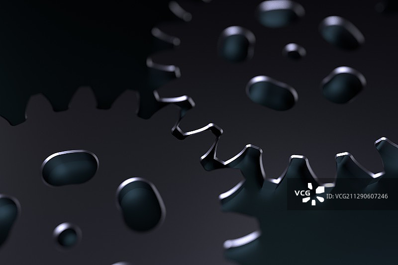 连接传动中的齿轮图片素材