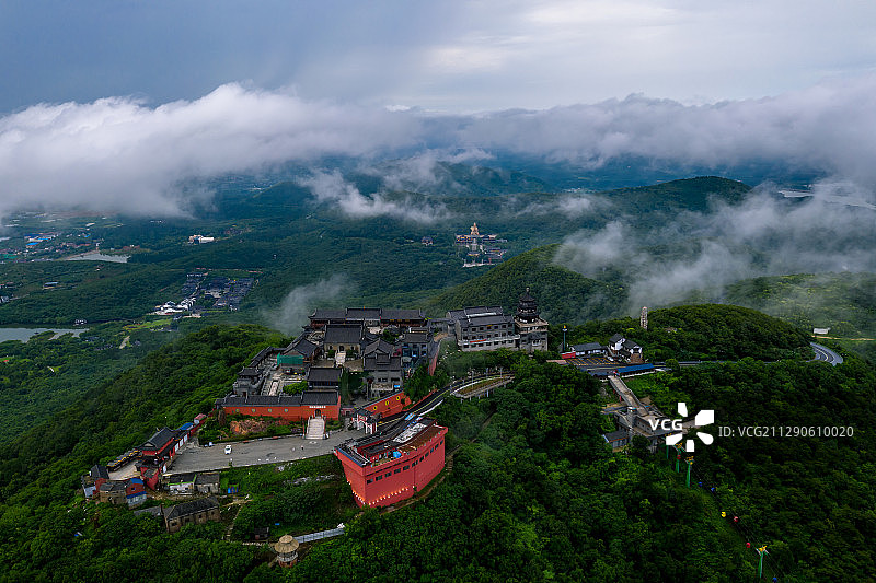 雨后茅山图片素材