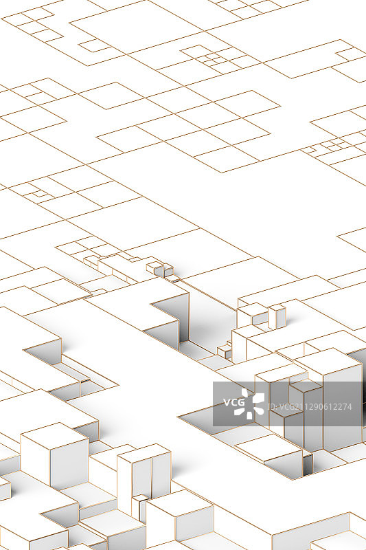 凸起的立方体概念海报背景图片素材