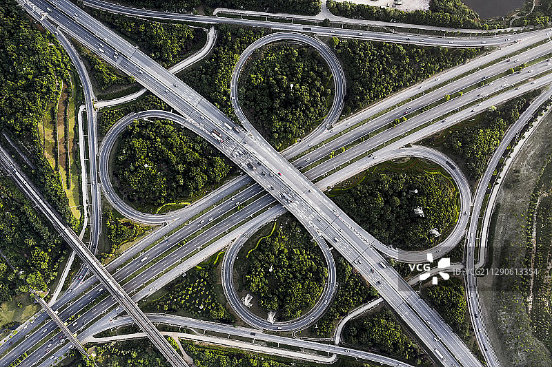 武汉三环与高新大道立交图片素材