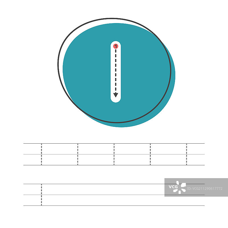 学习书写小写l图片素材