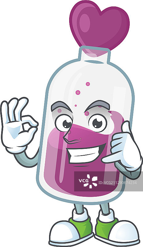 紫色药水吉祥物图片图片素材