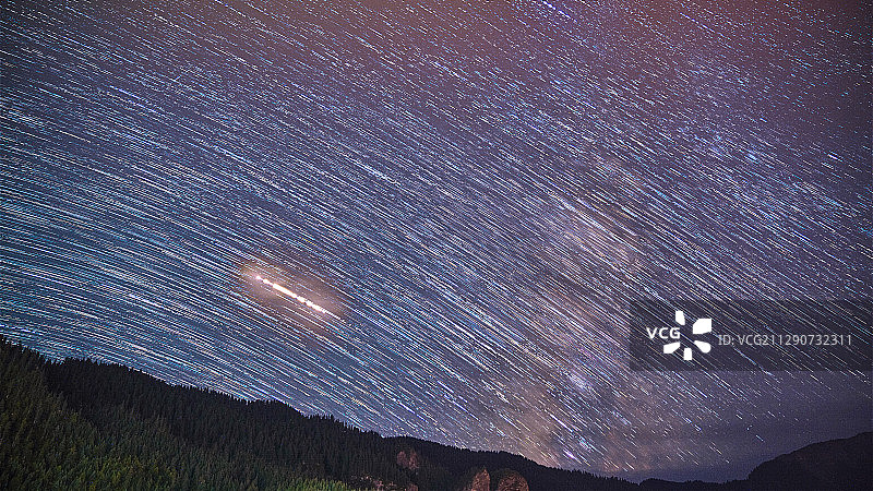 扎尕那的星空图片素材