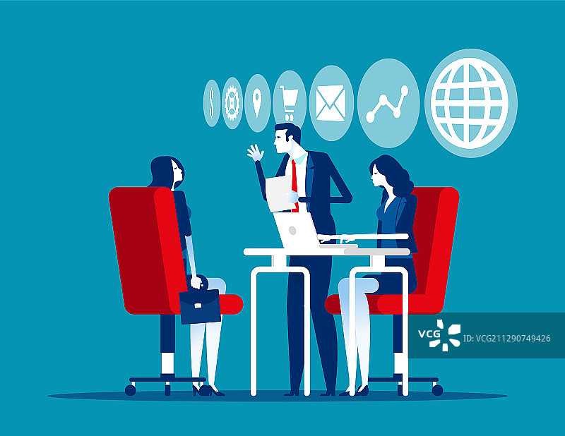 商业和金融顾问概念图片素材