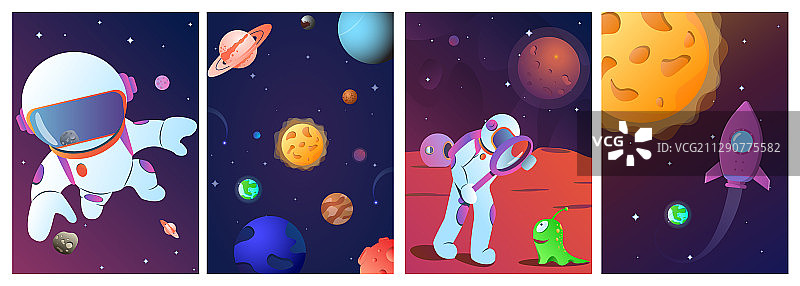 太空旅行和探索概念图片素材
