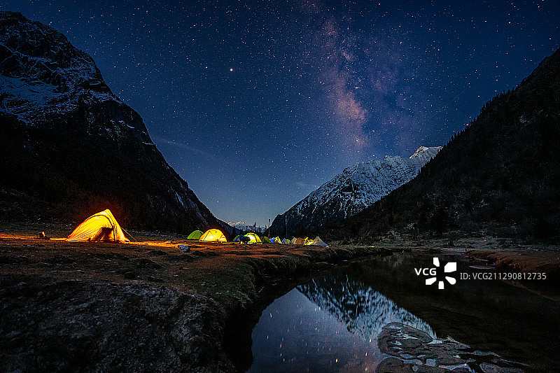 星空营地图片素材