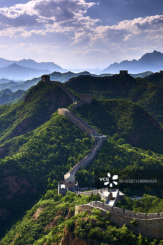 万里长城金山独秀图片素材