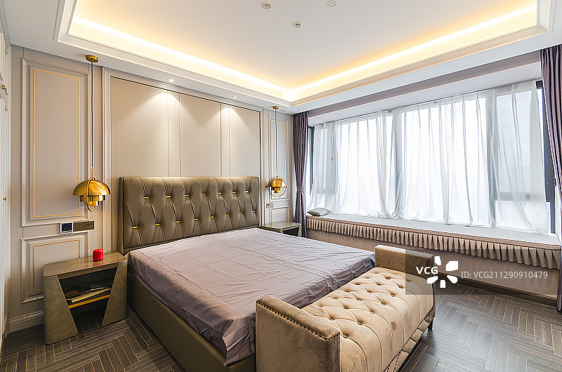 现代简约卧室装修图片素材