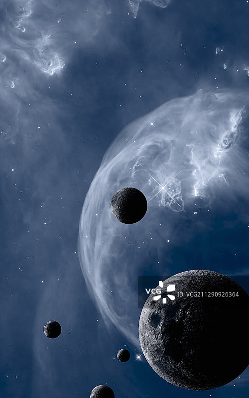 太空星云和星球图片素材