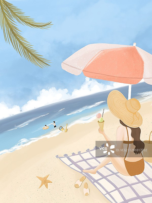 夏日愉快图片素材